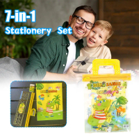 Notebook Ruler Pen Plane Eraser Stationery Gift Bag Student Stationery High-looking Stationery Set 7