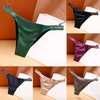 Women Sexy Briefs Ice Silk G-string Panties Thongs Underwear Lingerie