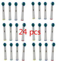 24 Replacement Brush Heads For Oral-B Electric Toothbrush Fit Advance Power/Pro Health/Triumph/3D Excel/Vitality Precision Clean