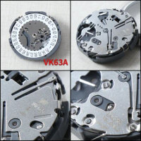 Japanese Seiko VK63 High Accuracy For VK63A Daytona Quartz Chronograph With Date 24Hour VK63A Movement Repair Accessories