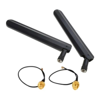 2.4GHz 3dBi WiFi 2.4G Antenna Aerial RP-SMA Male wireless router+ 17cm PCI U.FL IPX to RP SMA Male Pigtail Cable Durable