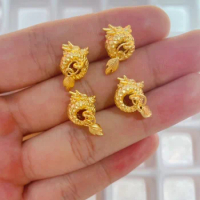 2024 new arrival 24k pure gold dragon charms 999 real gold dragon jewelry accessories about 0.5g