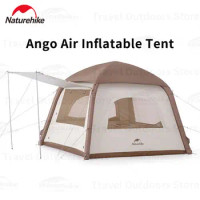 Naturehike Ango Outdoor Inflatable Tent Camping 3 Persons Waterproof Air Tent UPF50+ 3000mm With Breathable Mesh Screen Window