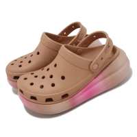 【Crocs】涼拖鞋 Crush Color Dip Clog 男女鞋 軟木棕 彩 泡芙克駱格 渲染 厚底 卡駱馳(2089862CD)