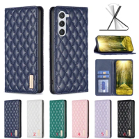100pcs/lot For Samsung Galaxy S24 Plus Book Style Stand Magnetic Leather Case With Card Slots For Samsung Galaxy S24 Ultra