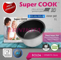 BOLDe INNER POT SUPER COOK PALLADIUM ECO 3D 1L Panci Aluminium Rice Cooker Anti Lengket PFOA Free