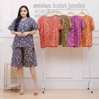 AISY BATIK/SETELAN KULOT JUMBO ARAFA/CELANA PENDEK WANITA/BAJU SANTAI WANITA TERBARU/SETELAN JUMBO