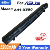 8 Cells 5200mAh high capacity laptop Battery A41-X550 A41-X550A For ASUS X550L X450 X450C R409CC X552E K5 X550V 8 Cells 5200mAh