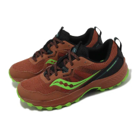 【SAUCONY 索康尼】越野跑鞋 Excursion TR16 男鞋 橘 螢光綠 回彈 耐磨 運動鞋 索康尼(S2074416)