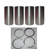 4PCS STD Piston Ring &amp; Cylinder Liner For Isuzu 4JB1Engine