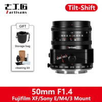 7Artisans 50mm F1.4 APS-C Manual Focus Tilt-Shift Lens for Sony A7S A7III Fuji X-T30 X-T10 M43