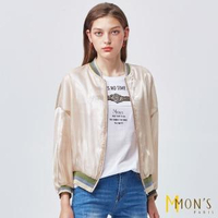 【MON’S】輕奢烏干紗輕薄防曬棒球外套