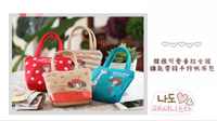 FB3868 韓國可愛普拉女孩鑰匙零錢手拎帆布包 (一組4入)