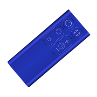 1 Piece Air Purifier Leafless Fan Remote Control Plastic Remote Control Suitable For Dyson AM11 TP00 Blue