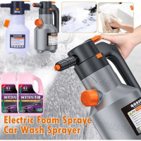 2L Rechargeable Car Wash Foam Sprayer Pressurized Wash Liquid Water Gun Automatic Foam Washer Electr