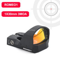 Tactical Optics ROMEO1 1X30MM 3MOA Red Dot Sight Open Reflex Pistol Sights with MOTAC Function For Hunting Wargame