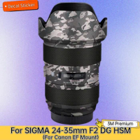 For SIGMA 24-35mm F2 DG HSM for Canon EF Mount Lens Sticker Protective Skin Decal Vinyl Wrap Film Anti-Scratch Protector Coat