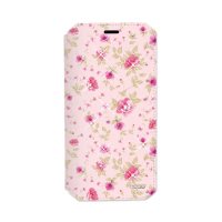 【apbs】iPhone 13 Pro Max / 13 Pro / 13 軍規防摔水晶彩鑽皮套(月季花)