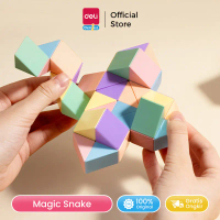 Deli Genius Magic Snake Rubik Ular Puzzle 24/3648/72 pcs YP104A YP105A YP106A YP107A