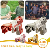 Fidget Toy Gun Toys Revolver Radish Guns Scissor Stone Cloth Stress Relief Decompression Toys Board Game Gift For Kids Adults