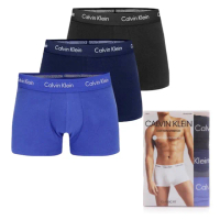 【Calvin Klein 凱文克萊】CK Low Rise Trunk 男士 低腰短版 棉質合身四角內褲 精美盒裝 三件組