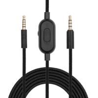 Aux Cord For Logitech GPRO X G233 G433 Headphone Audio Cable With Inline Mute &amp;Volume Control