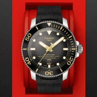 【TISSOT 天梭 官方授權】SEASTAR海洋之星 陶瓷錶圈 600米潛水機械腕錶 禮物推薦 畢業禮物(T1206071744101)
