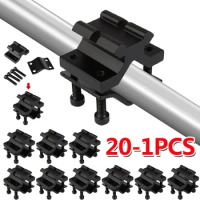 20-1PCS Adjustable Bipod Adapter Rail Mount Clamp for Scope Flashlight Laser Sight Torch Barrel Mount Hunting Accessories