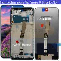 Original 6.67"LCD For Xiaomi Redmi Note 9 Pro LCD Display Touch Digitizer Screen For Xiaomi Redmi Note 9S LCD Screen Replacement