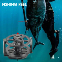 Fishing Wheel Compact Split Speargun Fishing Reel Foldable Handle Universal Fishing Line Wheel
