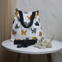 SLINGBAG KANVAS MINI HANDBAG KANVAS TAS WANITA KANVAS  TAS SELEMPANG KANVAS
