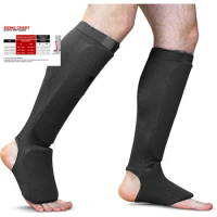 1Pair Thickened Cotton Boxing Shin Guards MMA Instep Ankle Protector Foot Protection TKD Kickboxing Pad For Fighting And Fitness