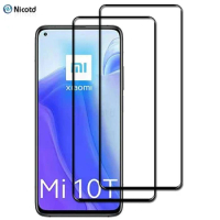 2Pcs Full Cover Tempered Glass For Xiaomi 10T 5G Screen Protective Glass On For Xiaomi 10T Pro 5G Xiaomi 10T Lite 5G Glass Film