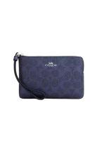 COACH Corner Zip 16 女士手拿包海軍藍CCK71