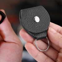 Pemegang Pilih Gitar, 1PC, Beg Kulit PU, Bentuk Pouch, Beg Rantai Kunci Gitar, Sarung Plectrum, 46 *