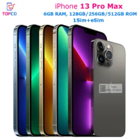 Apple iPhone 13 Pro Max 128G/256G/512GB Original Mobile phone 5G IOS A15 Bionic Hexa Core 6.7'' Triple 12MP 4352mAh NFC Face ID
