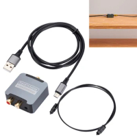 Toslink Coaxial Signal To RCA R/L Audio Decoder 192KHz DAC Audio Converter SPDIF DAC DAC Amplifier Decoder for TV