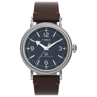 【TIMEX】天美時 Waterbury 40毫米經典紳士手錶 藍x棕TXTW2W20400