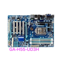 Suitable For Gigabyte GA-H55-UD3H Desktop Motherboard LGA 1156 DDR3 ATX Mainboard 100% Tested OK Fully Work