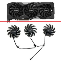 NEW 3PCS Cooling Fan Replace 78mm PLD08010S12HH T128010SU For Gigabyte Radeon RX 5500 5600 5700 XT Graphics Video Card Fans