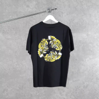 Kenzo Kaos KENZO PARIS VERDY PRINTED MULTI TIGER BACK BLACK TSHIRT 100% ORIGINAL