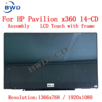14.0 LCD screen For HP Pavilion X360 14-CD 14 CD Series Laptop Touch Screen LCD Display Assembly Replacemnt Panel