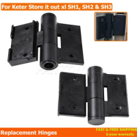 2X Replacement Hinges for Keter Store it out xl SH1, SH2 &amp; SH3 SH1 674644 / SH2 674645 / SH3 674646