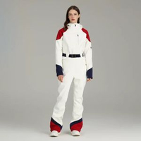 雪怡派單雙板高彈修身連體滑雪服女戶外防水冬季保暖滑雪服套裝