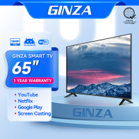 GINZA 65 inches smart tv flat on sale screen tv smart led tv 65 inch Frameless Ultra-smart Multiport