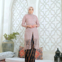 ATAYA KEBAYA_Set syakila bahan burkat non gliter ya bunda bisa cod Kondangan Wanita Mewah Pesta Musl