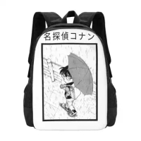 [ Detective Conan ] Edogawa Conan Pattern Design Laptop Travel School Bags Detective Conan Anime Manga