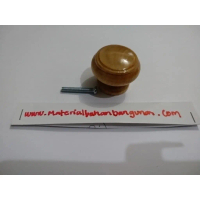 Tarikan Pintu Kayu Natural Bulat Piring Besar Loker Depok Jakarta