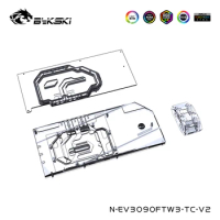 Bykski Video Memory Water Cooling Back Block For EVGA RTX 3090,3080Ti,3080 FTW3 ULTRA GAMING Graphics Card,N-EV3090FTW3-TC-V2