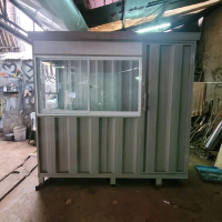 Booth Container / Pos Security Satpam knockdown modular 2x1x2